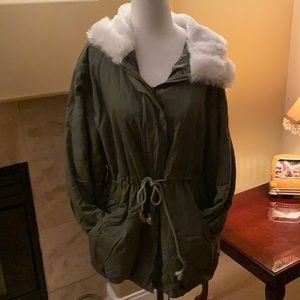 Hooded Drawstring Jacket